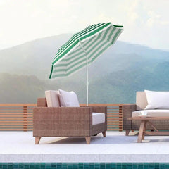 Sekey ∅ 160 cm Strandschirm mit Schutzhülle, Sonnenschutz UV25+ Sekey