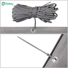 Sekey balcony privacy screen made of 220 g/m² HDPE, light grey