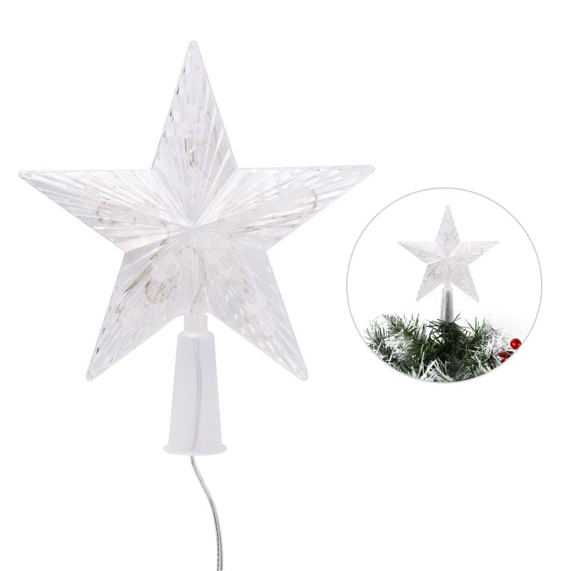 Salcar 1,5 m LED Lichterkette für Weihnachtsbaum, 120 LEDs, mit Fernbedienung, USB-betrieben