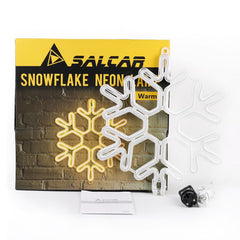 Salcar 40 cm LED Schneeflocke Neonlicht