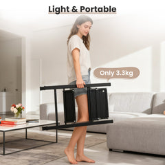 Sekey Klapptrittleiter 2 & 3 Stufen – Rutschfeste Trittleiter mit Stahlrahmen & Aluminiumstufen, TÜV & SGS geprüft, bis 150 kg, Schwarz