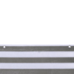 Sekey balcony privacy screen made of 220 g/m² HDPE, grey-white-black striped