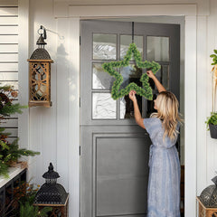 Salcar PVC Weihnachtsstern 40 cm/55 cm – Realistische Weihnachtsdeko mit 200/240 Zweigen für Innen & Außen