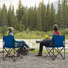 Sunula faltbarer Campingstuhl, ultraleicht, 1,65 kg, mit Getränkehalter, Tragetasche, kompakt klappbar, ideal für Camping, Garten und Ausflüge