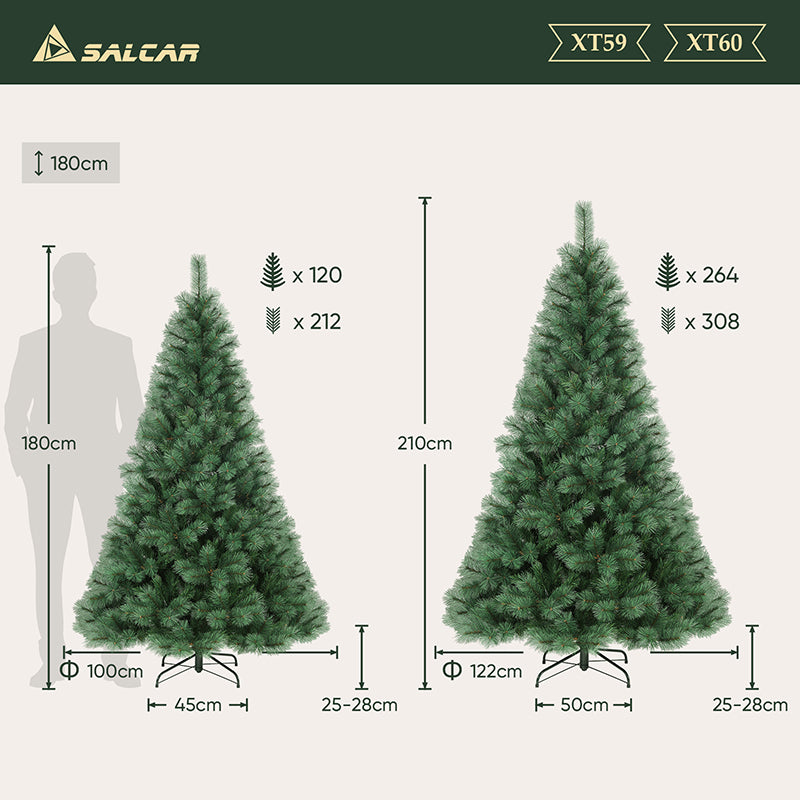 Salcar PVC Artificial Christmas Tree Artificial Christmas Tree, Pine, Artificial Pine Tree Fir Tree