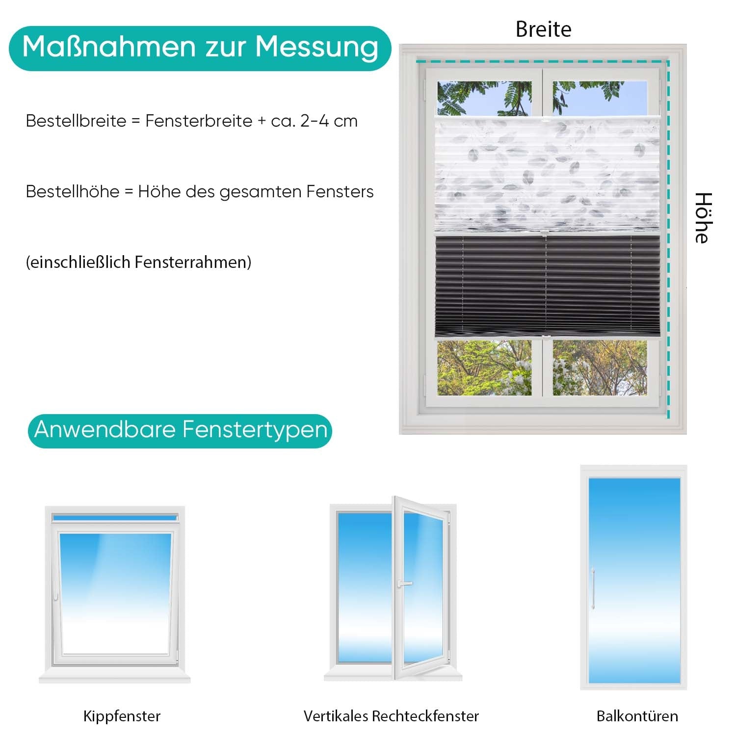 aldi markise anleitung Sekey Plissee Day Night, ohne Bohren, verdunkelnd, lichtdurchlässig, – sekeymall