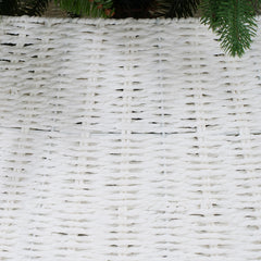Salcar Weihnachtsbaumkorb aus Papierkordel – Weiß, 40/60 cm oder 50/68 cm