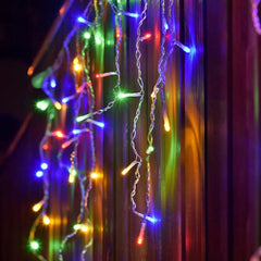 Salcar 2m/5m/10m LED Eisregen Lichterkette, 80/200/400 LEDs, 31V GS-zertifizierte Stromversorgung Salcar