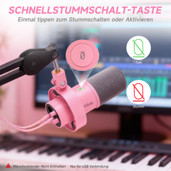 FIFINE Dynamisches XLR & USB Studio Mikrofon – Profi Podcast Mikrofon für PC, Mac, PS4/PS5, Streaming, Gaming & Aufnahmen mit Nierencharakteristik und DSP-Funktionen,K688