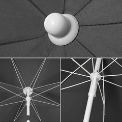 Sekey Sonnenschirm 180 cm, Balkonschirm, Strandschirm, mit Schutzhülle Sekey