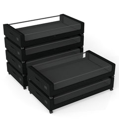 Sekey Unterbett-Aufbewahrungsbox mit Rollen 78 × 44 × 14 cm, Metallrahmen & PVC-Fenster für Kleidung & Bettwäsche