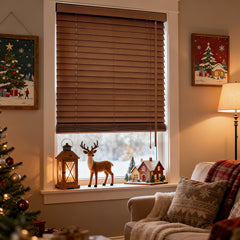 Sekey Holzjalousie Klemmfix ohne Bohren – Echtholz Jalousie mit 35 mm Lamellen in Eichenoptik, flexible Montage für Fenster