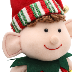 Salcar Weihnachtsfigur Junge – Verstellbare Standfigur 48–70 cm mit Teleskopbeinen, Weihnachtsdeko für Kamin, Tisch & Fensterbank