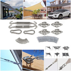 Sekey sun sail sun protection mounting set sun sail accessories for installation