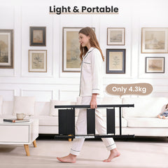 Sekey Klapptrittleiter 2 & 3 Stufen – Rutschfeste Trittleiter mit Stahlrahmen & Aluminiumstufen, TÜV & SGS geprüft, bis 150 kg, Schwarz