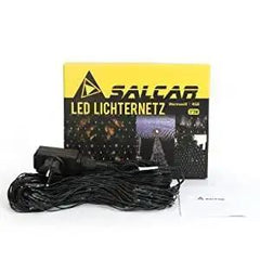 Salcar 3 x 2 m LED Lichternetz, 204 LEDs, 31V GS-zertifizierte Stromversorgung Salcar