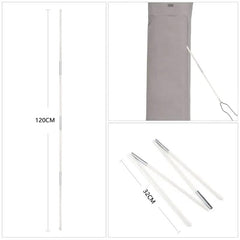 Sekey 160 x 62 cm protective cover for double parasol, made of Oxford fabric