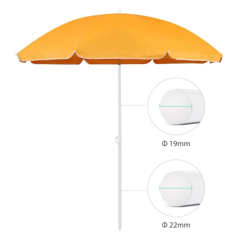 Sekey ∅ 160 cm beach umbrella with protective cover, sun protection UV25+