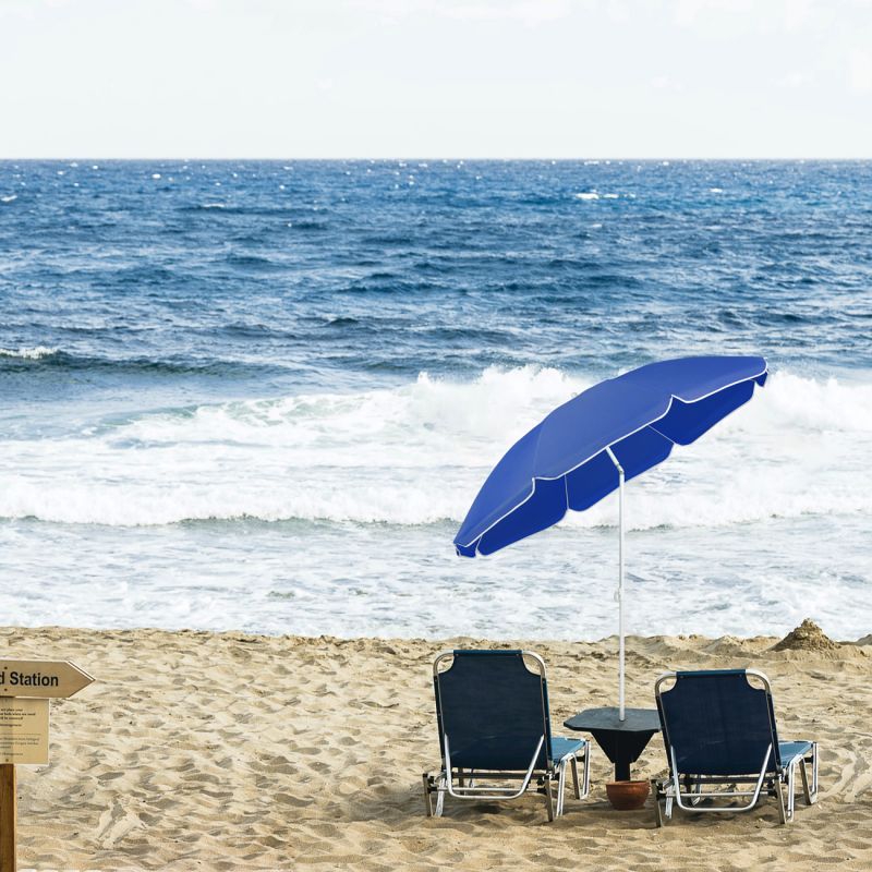 Sekey ∅ 160 cm beach umbrella with protective cover, sun protection UV25+