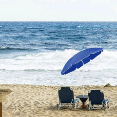 Sekey ∅ 160 cm Strandschirm mit Schutzhülle, Sonnenschutz UV25+ Sekey