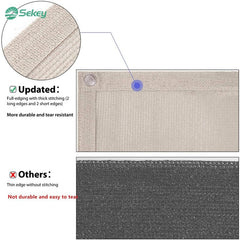 Sekey balcony privacy screen made of 220 g/m² HDPE, taupe