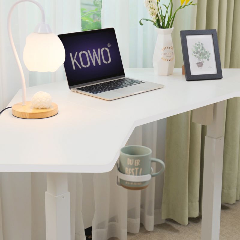 KOWO Electric Height Adjustable Corner Desk with Touchscreen, Flexi