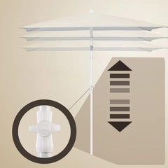 Sekey 180 x 125 cm Balkonschirm Rechteckig mit Schutzhülle, Sonnenschutz UV50+ Sekey