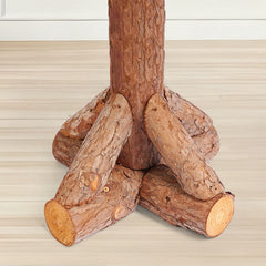 Salcar artificial Christmas tree with real wooden trunk – 100% PE, soft green – 90 cm / 120 cm, lifelike &amp; easy to care for