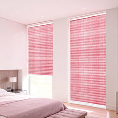 Sekey Plissee ohne Bohren – Lichtschutz Rollo Klemmfix aus Vliesstoff für Fenster & Türen, Rosa