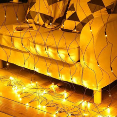 Salcar 3 x 2 m LED Lichternetz, 204 LEDs, 31V GS-zertifizierte Stromversorgung Salcar