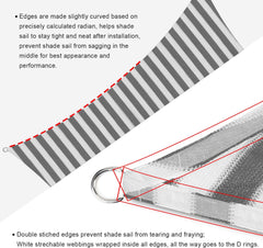 Sun sail HDPE sun protection sail