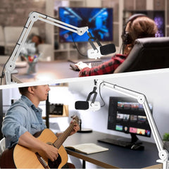 Fifine 2 kg Mikrofon Arm mit Mikrofonclip, 3/8" bis 5/8" Adapter, BM63 Sekey