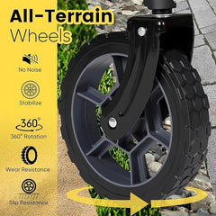 Sekey 120L /135 Foldable Handcart with Brakes Handcart Off-Road Tires