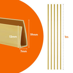 Sekey 5x1m PVC end strip for PVC privacy screen