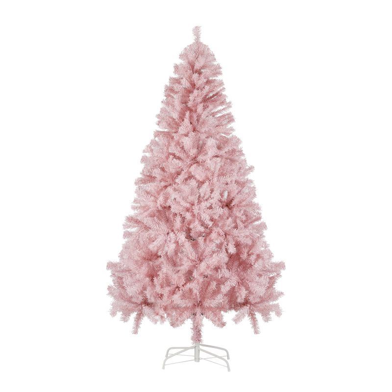 Salcar 180cm Künstlicher Weihnachtsbaum Rosa Weihnachtsbaum, Nordmanntanne, mit 735 Spitzen