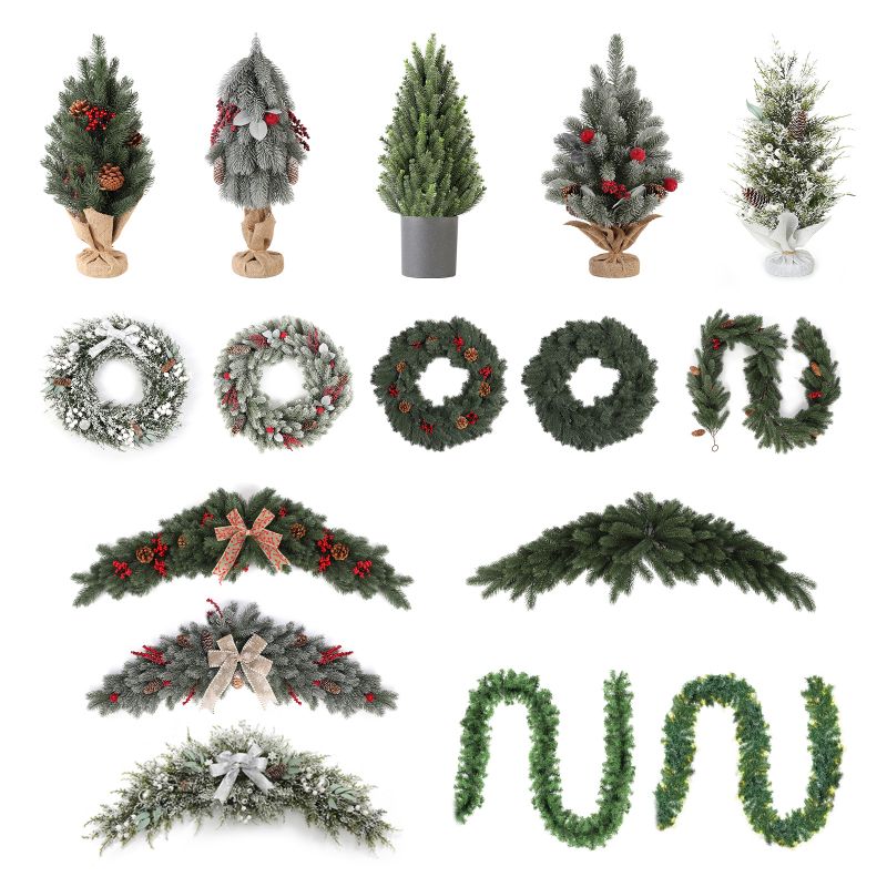 Salcar 1m Artificial Christmas Garland made of 100% PE