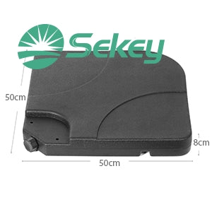 Sekey 4-piece umbrella weight for cantilever umbrella, fillable up to 80 kg