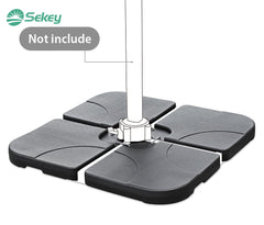 Sekey 4-piece umbrella weight for cantilever umbrella, fillable up to 80 kg