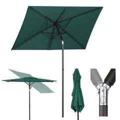 Sekey 180 x 130 cm balcony umbrella rectangular, sun protection UV50+