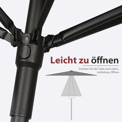 Sekey 180 x 130 cm balcony umbrella rectangular, sun protection UV50+