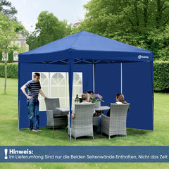 Sekey 3×3m Seitenwand für Pavillon, 2er Set, mit Reißverschlussv und Fenster