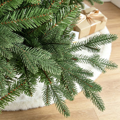 Salcar Künstlicher Weihnachtsbaum Nordmanntanne – PE & PVC, naturgetreuer Christbaum, 150/180/210 cm