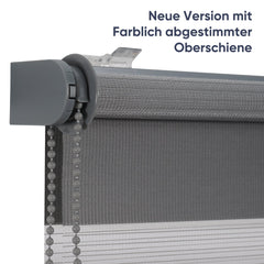 Sekey Duo Doppelrollo Klemmfix Schnurlos - Ohne Bohren, Faltrollo für Fenster & Türen SEKEYMALL