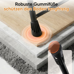 Sekey Trittleiter 4 Stufen klappbar mit Handlauf & Werkzeugablage – rutschfest, stabile Stahlkonstruktion, bis 150 kg belastbar