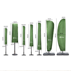 Sekey 175 x 30,5/36,5 cm Schutzhülle für 300 cm Sonnenschirm, aus Polyester-Gewebe