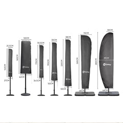 Sekey 160 x 50/62 cm protective cover for double parasol, made of polyester fabric