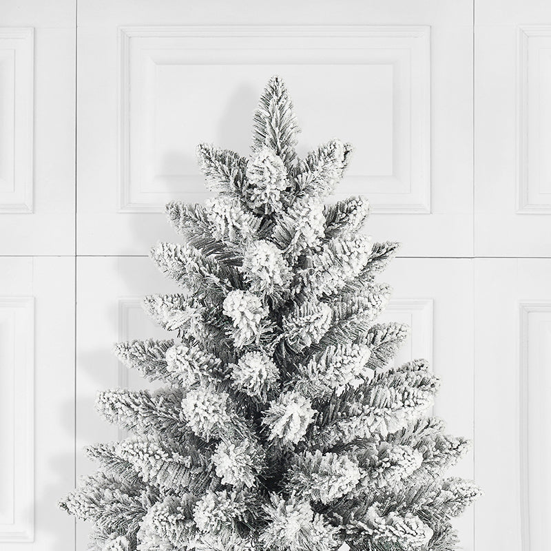 Salcar PVC Artificial Christmas Tree with Snow Fir Tree Alpine Spruce Christmas Tree