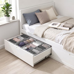 Sekey Schubladen Organizer 2er Set – 17,5 × 41 × 11 cm, faltbare Stoffboxen aus Vlies, ohne Fächer