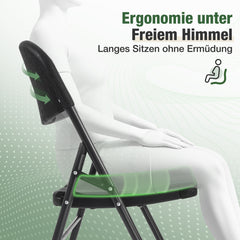 Sekey Klappstuhl Holzmaserung – Klappbare Gartenstühle für Balkon, Terrasse & Garten (2er, 4er & 6er Sets)