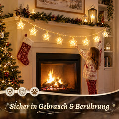 Salcar Lichterkette mit Hanfseil – 10 Glühbirnen, 5 m, Warmweiß, 8 Modi, für Garten & Terrasse